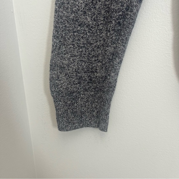 Cashmere Cotton Blend Hawker Rye Heather Charcoal Gray 1/4 Zip Pullover Large - Picture 3 of 9